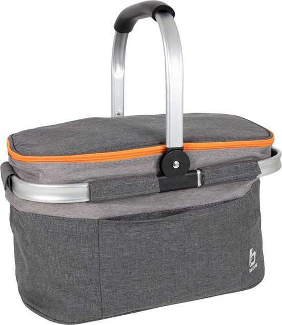Bo-Camp - Sac isotherme - Panier isotherme - Gris - Polyester - 20 litres