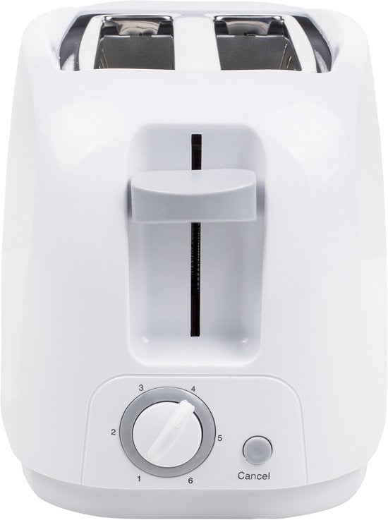 Grille-pain Tristar BR-1013 - 800 W - 6 niveaux de brunissage - 2 fentes pour 2 tranches de pain - Blanc