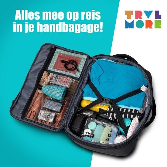 TRVLMORE Travel Bag - 40L - Backpack - Hand Luggage Weekend Bag - Backpack - Splashproof Black
