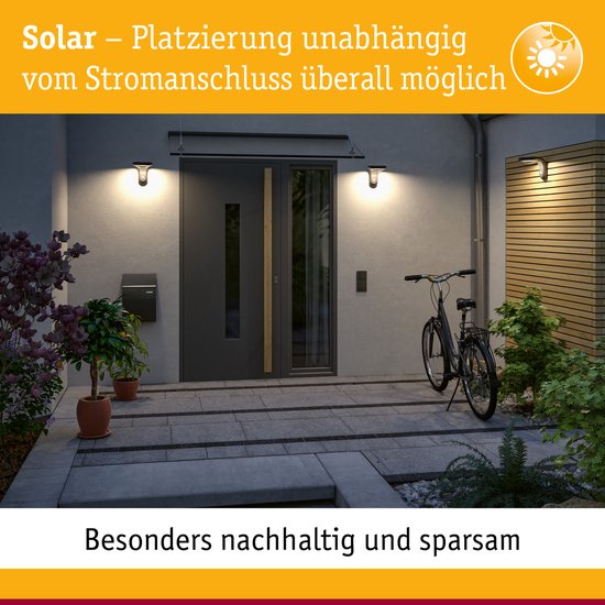 Spots de jardin solaires à LED Ufo IP44 3000K en acier inoxydable, lumière vive