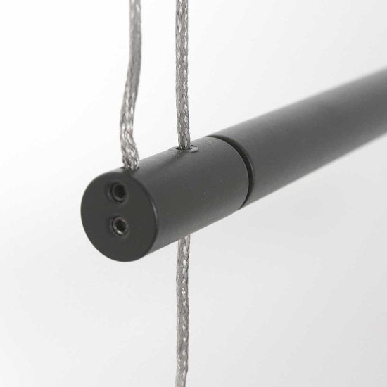 Suspension Profilo 3317ZW noire, 115 cm de large, hauteur réglable, plastique et métal, Steinhauer