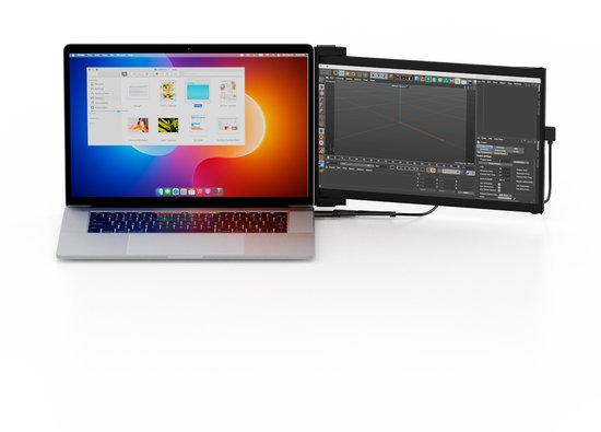Mobile Pixels Duex Max DS - Écran portable - Écran 14,1 pouces - FHD - 60 Hz - Écran portable - Moniteur portable - Écran d'appoint pour ordinateur portable