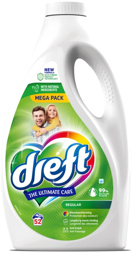 Détergent liquide Dreft Regular 52 lavages - 2,34 litres