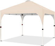 Pavillon pliable Yaheetech 3 x 3 m – Hydrofuge, réglable en hauteur – BeigePavillon pliable Yaheetech 3 x 3 m – Hydrofuge, réglable en hauteur – Beige