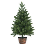 Costway Arbre de Noël Artificiel avec Pointes de Pin et Baies Rouges - Vert - 195cm
