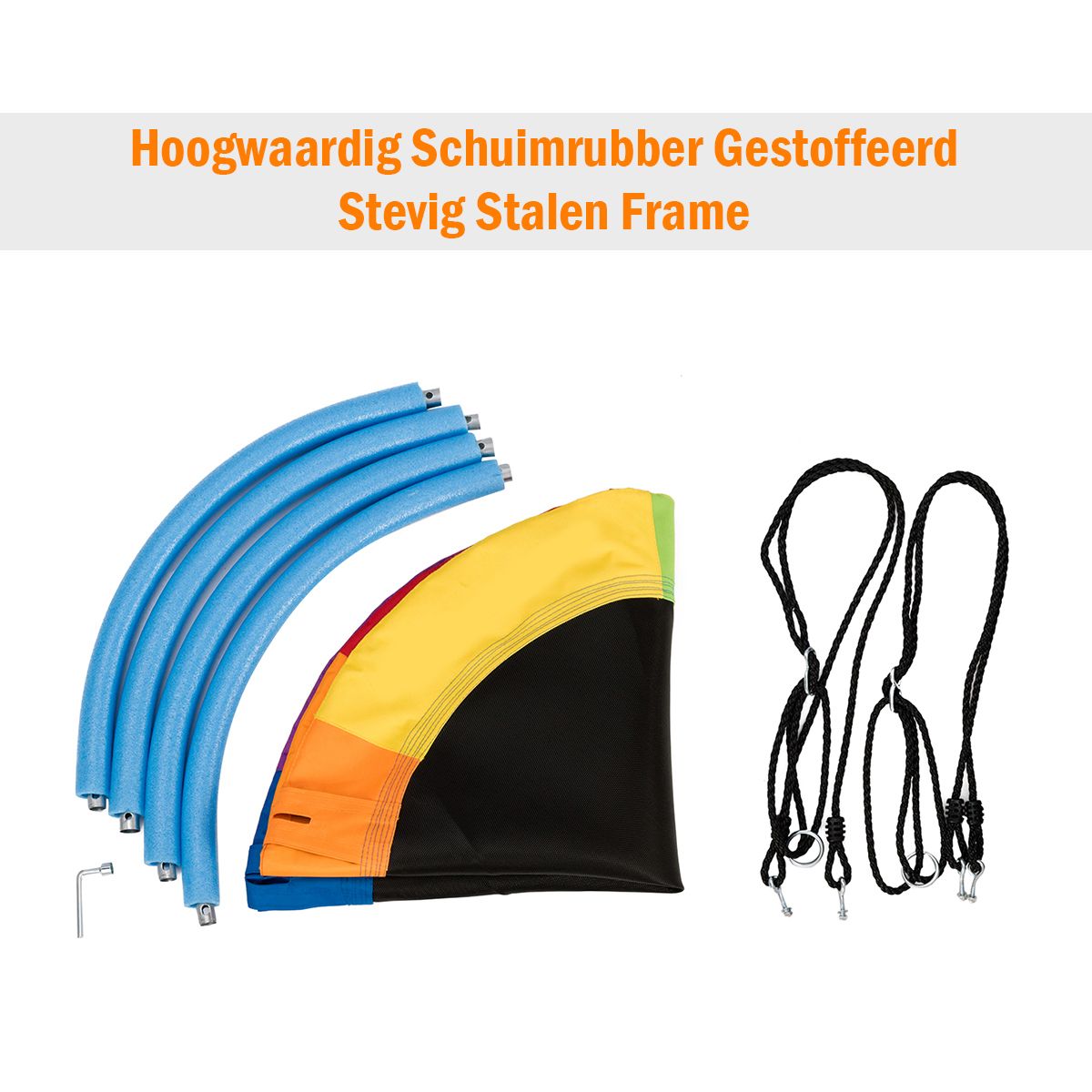 Balançoire Coast Nest - balançoire ronde - hauteur réglable - multicolore 100 cm