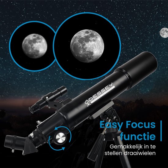 ODESSEY Télescope réfracteur - 250 X Zoom - Stargazer - Télescope pour enfants et adultes - Stargazer pour enfants - Stargazer Telescope