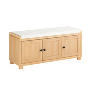 SoBuy FSR188-N Banc à chaussures - Banc confortable avec rangement pour l'entrée ou la chambre (104 x 35 x 47 cm)