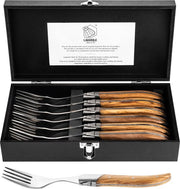 Fourchettes Laguiole Style de Vie Luxury Line - 6 pièces - Bois d'olivier