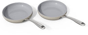 Safecourt Kitchen Poêles à frire en céramique - [2 pièces] - Ø 24 cm Poêles - Induction, électrique, céramique et gaz - Sans PFAS ni PTFE