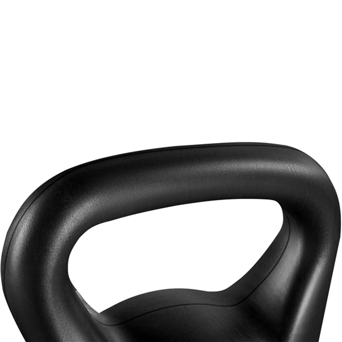 Yaheetech Kettlebell 8 kg - Poignée large, base plate et design anti-roulement - Pour la musculation et la gym à domicile - Plastique noir et béton - 22.5 x 19.5 x 26 cm
