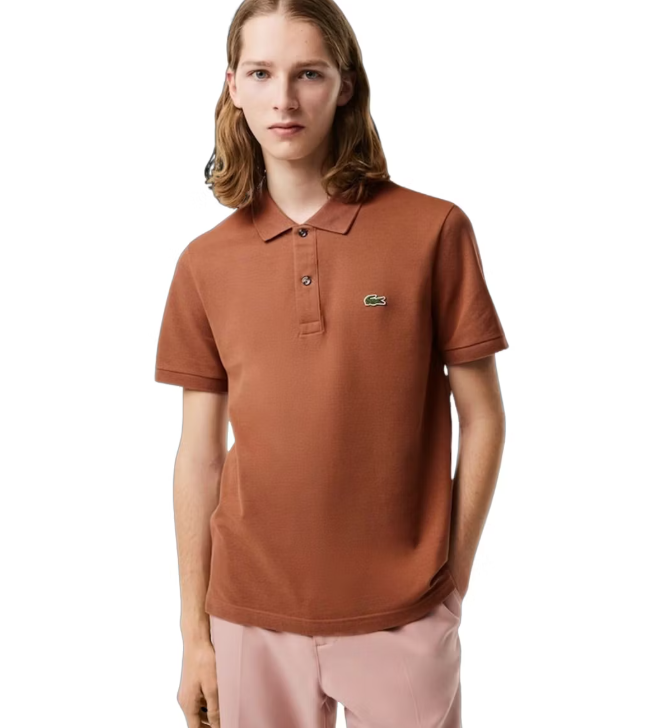 Lacoste Petit Piqué Polo Slim Fit - Marron - Taille 4XL