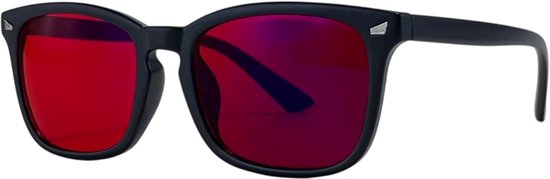Lunettes anti-lumière bleue / Lunettes avec filtre de lumière bleue – Lunettes de lecture pour ordinateur et jeux vidéo pour hommes et femmes – Filtre de lentille rouge, lunettes de soleil à couleur variable, accessoire pour le travail de nuit et les écra