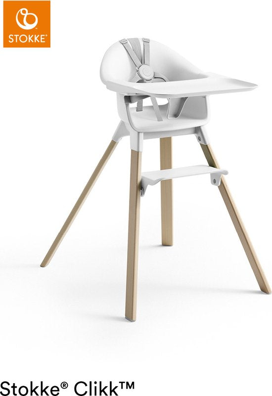 Chaise haute Stokke Clikk - Blanche