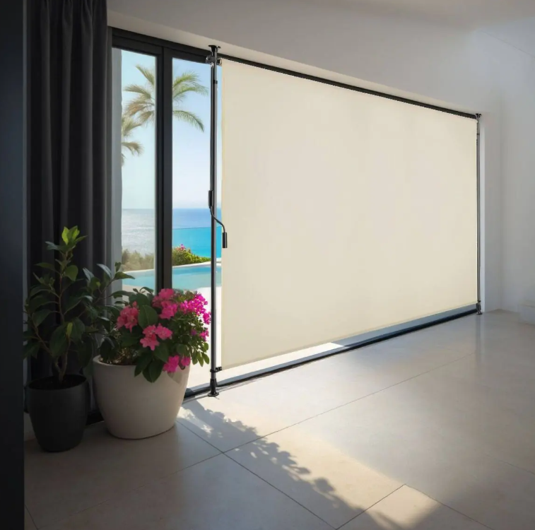 tectake Store Taija - Store à pince avec manivelle - 200 x 310 cm - UV50+ - Beige