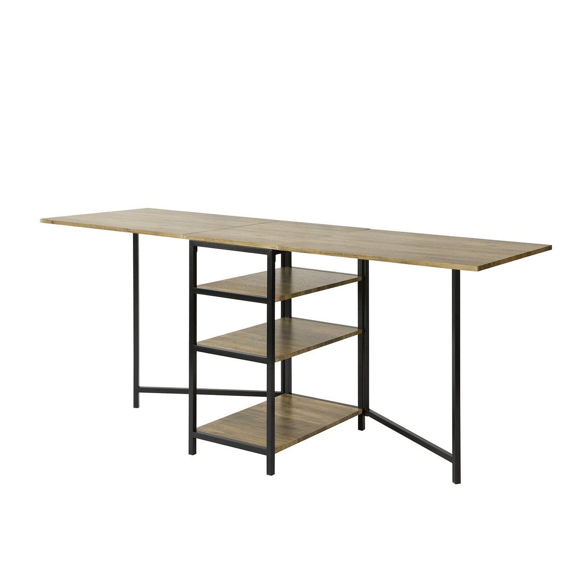 SoBuy FWT62-N Table de salle à manger pliante - Peu encombrante - 180 x 60 x 77 cm - Industrielle