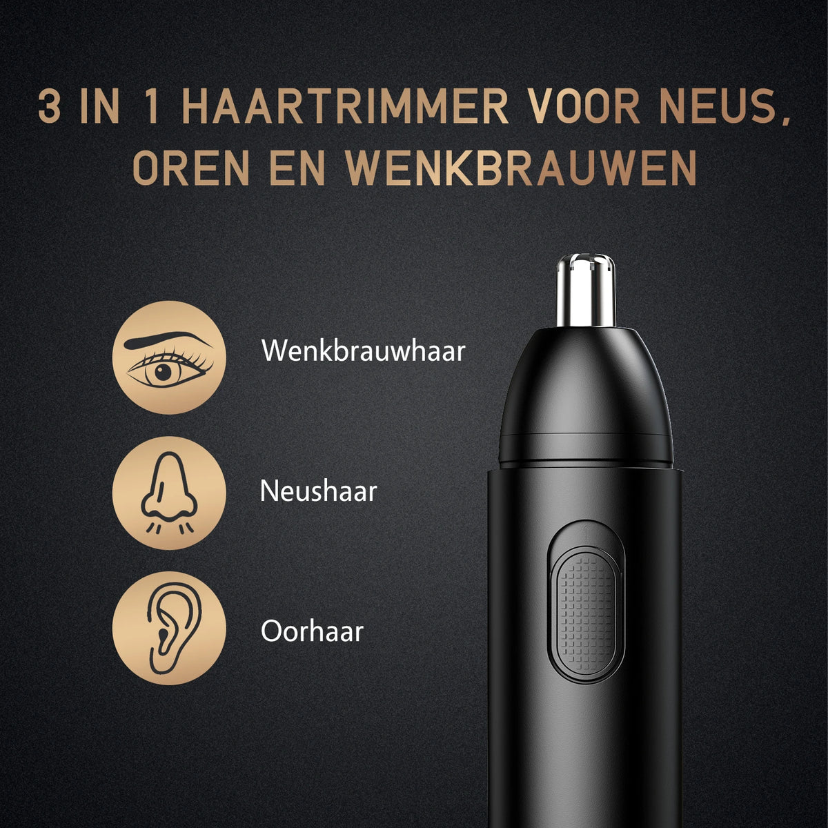 Tondeuse rechargeable MAXGROOM pour poils du nez et des oreilles