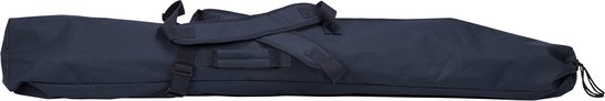 Hamac Campart avec support BE-0640 - Pliable et léger - Structure en acier - Capacité de charge de 150 kg - Sac de rangement inclus - Bleu