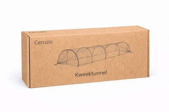 Ceruzo Tunnel de reproduction 3m - Filet anti-insectes - Pliable - Protection des plantes