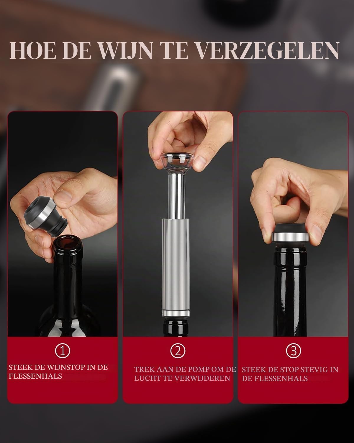 Ensemble d'ouvre-bouteilles électrique Circle Joy - Rechargeable avec station de recharge - Argent