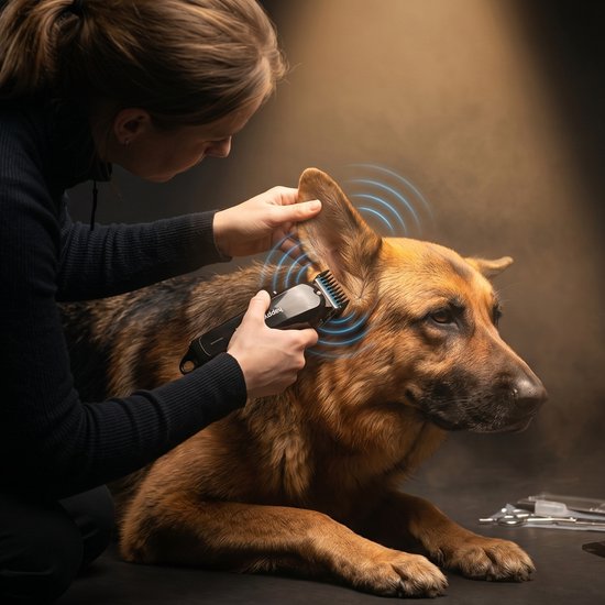 Tondeuse pour chiens à poil épais - Tondeuse pour chiens - Kit de tonte pour chiens - Tondeuse pour chats et animaux