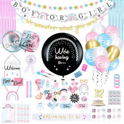 Partizzle - Décoration de fête pour la révélation du sexe - Décoration de la fête de naissance - Annonce du sexe - Garçon ou fille - XXL