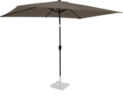 Parasol VONROC Premium Rapallo 200 x 300 cm – Parasol résistant – Inclinable – Toile anti-UV – Taupe – Housse de protection incluse