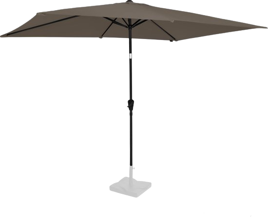 Parasol VONROC Premium Rapallo 200 x 300 cm – Parasol résistant – Inclinable – Toile anti-UV – Taupe – Housse de protection incluse