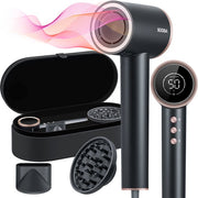 Soosia HighSpeed Ionic Hairdryer with Display - HeatProtect Autocare - Sèche-cheveux avec diffuseur - Coolshot - 110 000 RPM