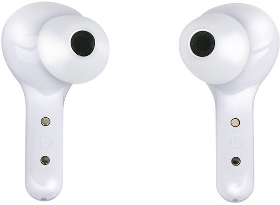 Grundig Earbuds TWS Transp. White - Écouteurs intra-auriculaires sans fil avec Bluetooth 5.4 - Audio haute résolution - Boîtier intelligent avec indicateur numérique de niveau de batterie - Plusieurs embouts - Transparent/Blanc
