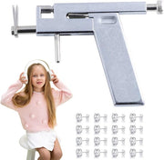Kit de perçage de boucles d'oreilles - Métal - Clous inclus - Piercing - Kit - Pistolet - Perçage d'oreilles - Pistolet - Aiguille - Pistolet à trous - Pince