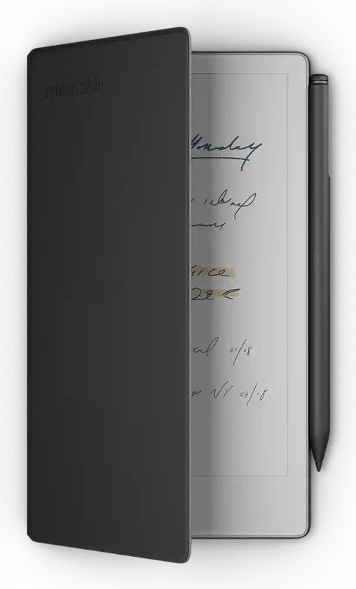 reMarkable Book Folio en cuir haut de gamme noir pour Paper Pro Move 7,3 pouces