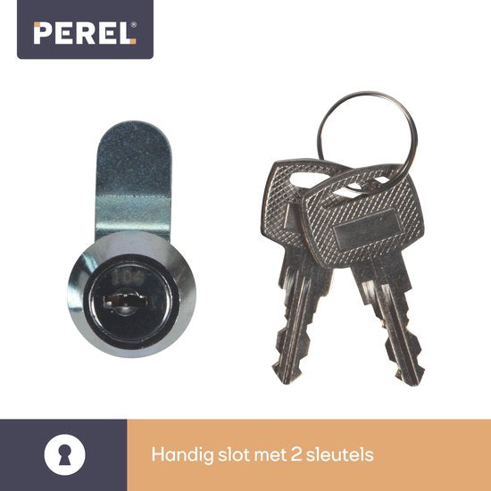 Boîte aux lettres Perel avec plaque nominative, boîte aux lettres murale Milan, fixation murale, avec serrure, couvercle, verrouillable, 2 clés incluses, façade en verre dépoli, 36 x 26 x 8 cm, gris argenté