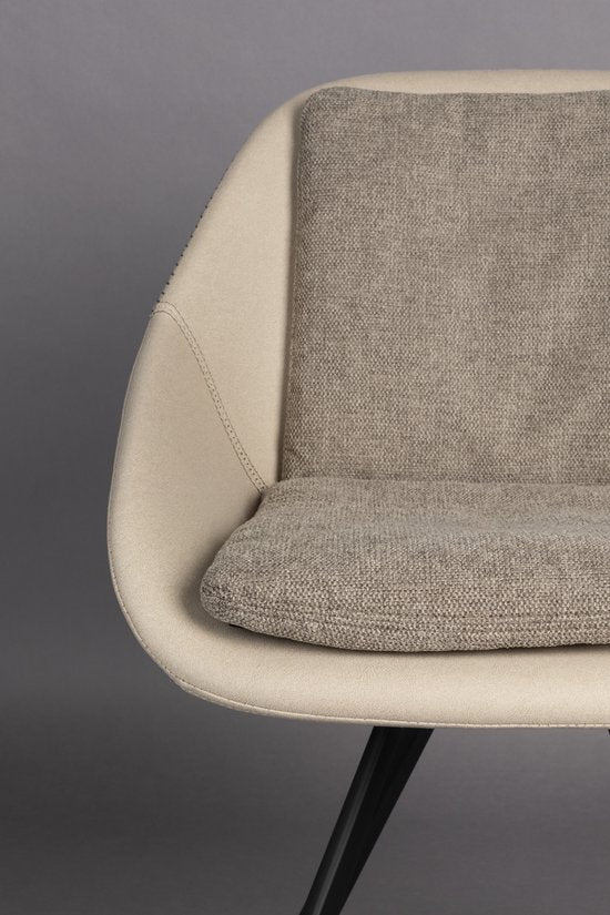 Dutchbone Wakefield Chair Ivory - Lot de 2