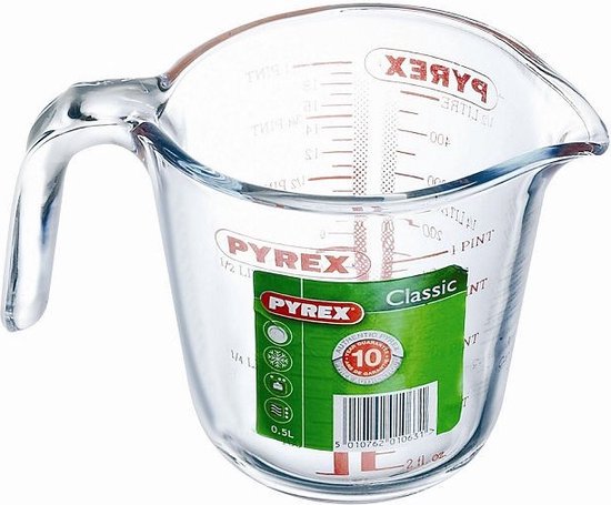 Tasse à mesurer, 0.5 litres - Pyrex | Classic Prepware