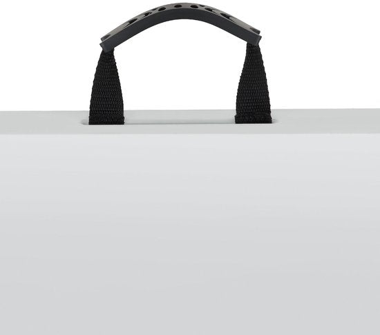 tectake® Lot de 2 bancs pliants - Bancs de jardin - 8 personnes - Banc de brasserie - Bancs portables pour table de camping - Table de brasserie - Table de pique-nique - Table de jardin - Capacité de charge de 500 kg par banc - Blanc