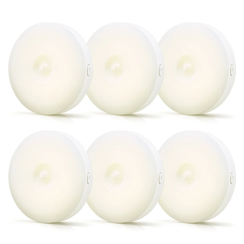 VIVREAL Lampes de nuit, lot de 6 NL-02 – Éclairage d'ambiance tamisé – ABS+PC – Compactes et sans fil