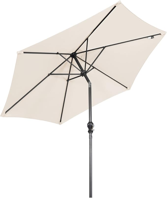 Angel Living Parasol - Ø250 cm - Inclinable - Crème