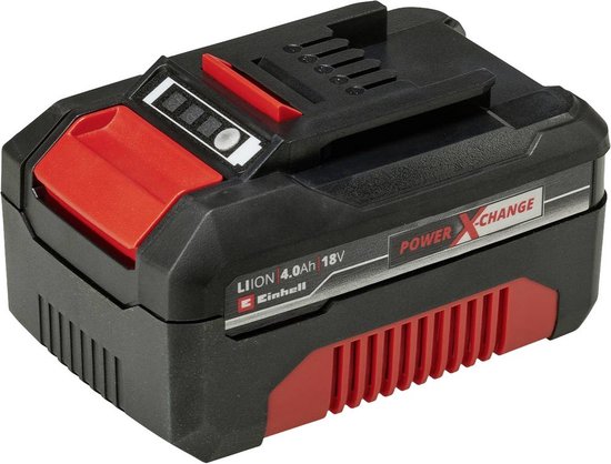 Kit de démarrage Einhell 18 V/4,0 Ah Power X-Change - 1 batterie de 4,0 Ah et un chargeur rapide - compatible avec toutes les machines Power X-Change