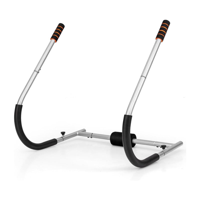 Appareil d'entraînement abdominal Coast - pliable - avec appui-tête et appui-nuque rembourrés - noir/argent