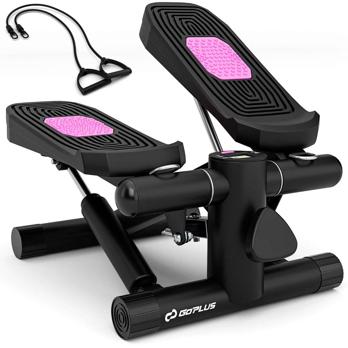 Mini-stepper Coast avec bandes de résistance - intensité réglable - compact et silencieux - noir