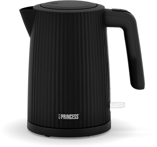 Bouilloire Princess 236058 Wave - Rétro - 1,7 litre - 2200 W - Noir