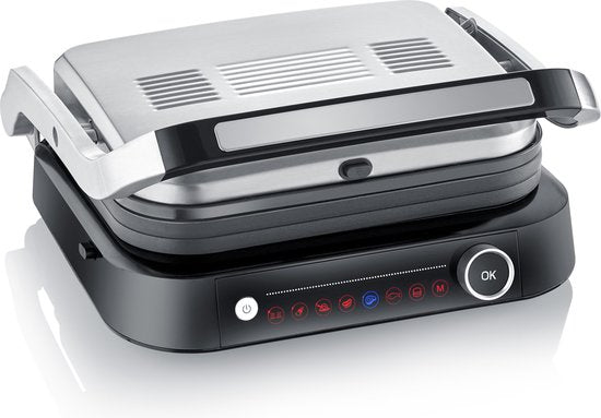 Grill de table Severin KG2395 SEVINI Pro - 7 programmes automatiques - Revêtement antiadhésif - jusqu'à 230 °C