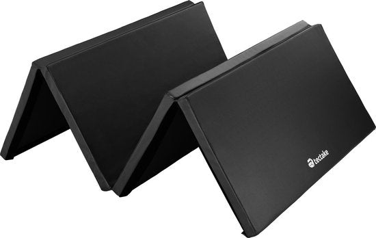 tectake - Tapis de gymnastique - dim 240 x 120 x 5 cm - noir - 403638