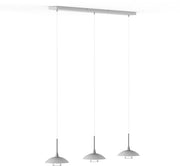 Suspension Tallerken 2654ZW Noir - Style moderne, hauteur réglable, matériaux : verre et métal, d'intérieur, Steinhauer