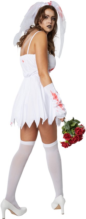 Dressforfun Sexy creepy bride XXL - costume halloween dress up partywear carnaval costume partywear - 302249
