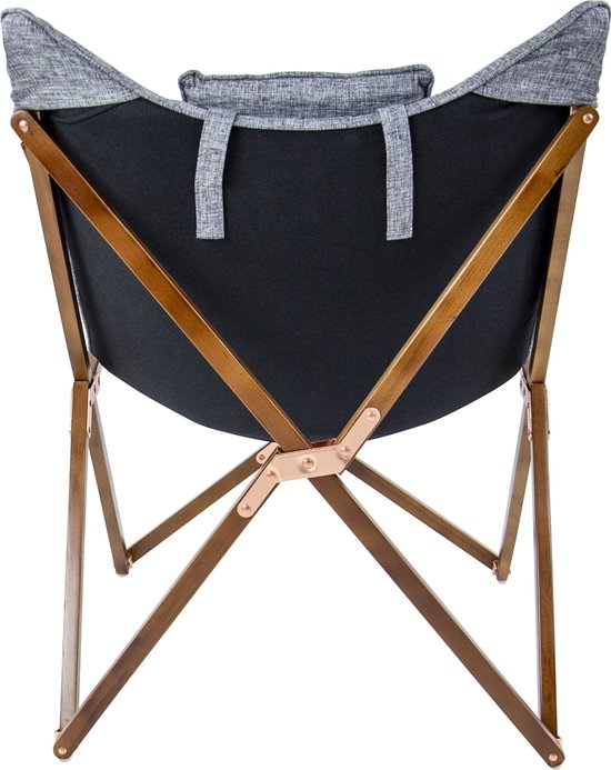 Bo-Camp - Urban Outdoor - Fauteuil de détente - Bloomsbury - M - Polyester Oxford - Gris