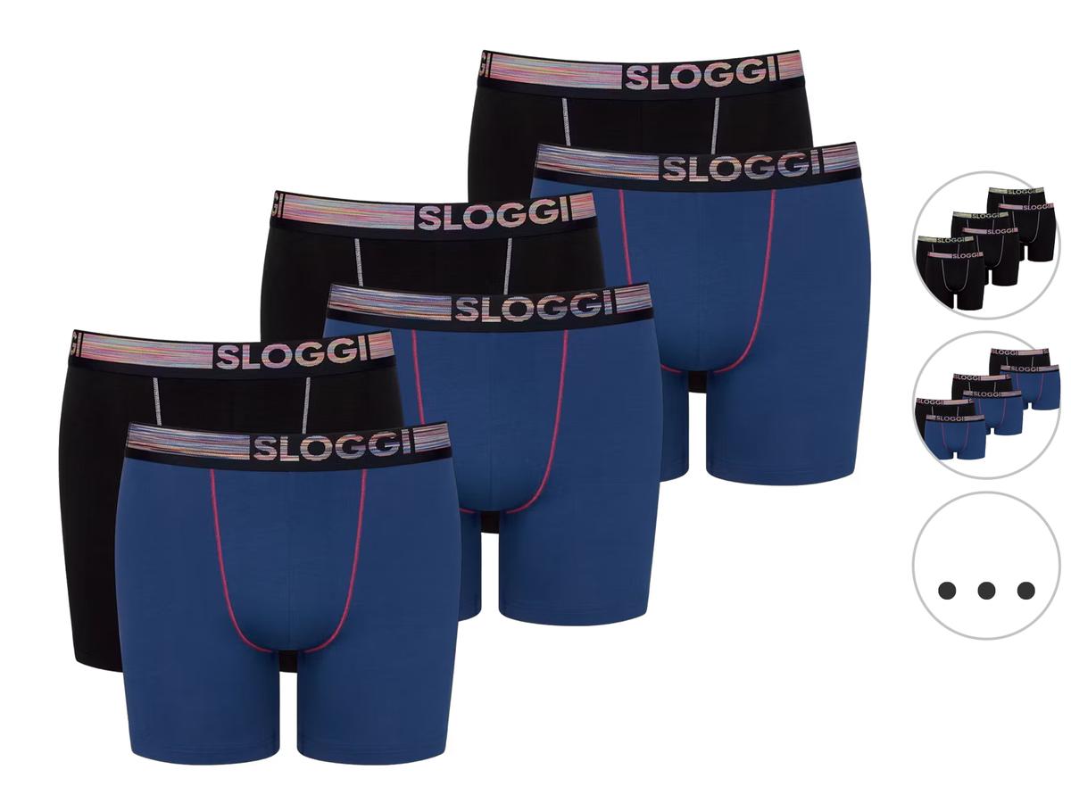 Shorty Sloggi Go ABC Natural - lot de 6 - taille L - Noir