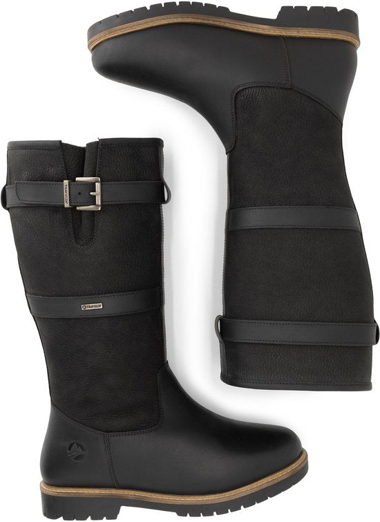 Travelin' Gronvik Femme - Bottes de plein air - Doublées de laine - Noir