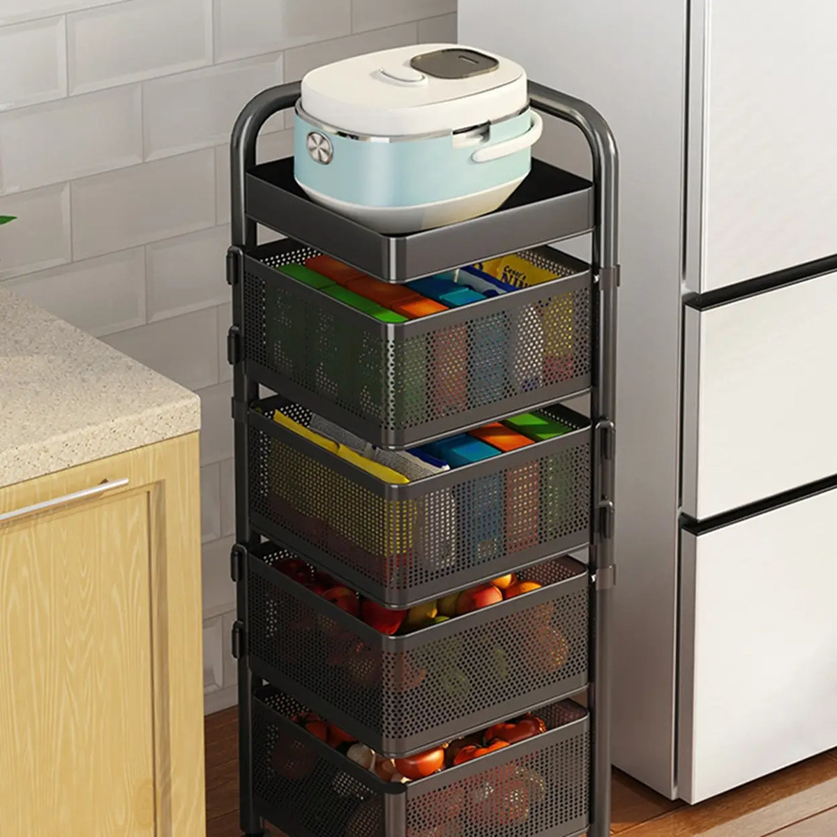 Étagère de cuisine pivotante Maxcook MCWA253 - 6 niveaux